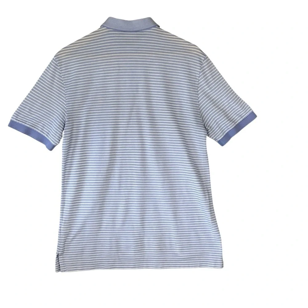 Ralph Lauren Medium Purple & White Long Sleeve Classic Fit Collared Shirt